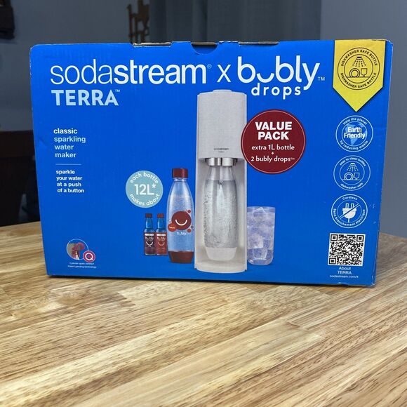 Sodastream X bubly drops Terra Classics Sparkling Water Maker Bundle White - Picture 5 of 8